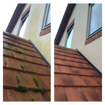 Contrast with building after treatment 