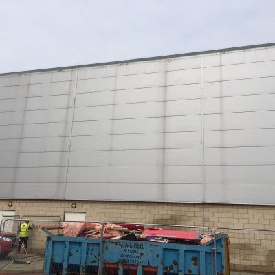 stains on industrial cladding